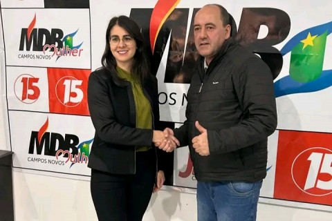 O MDB, PL e Podemos firmaram uma aliança para as eleições municipais, e Claudia Silva foi indicada como pré-candidata a vice-prefeita